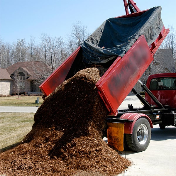 we offer mulch delivery directly to your backyard for your convenience